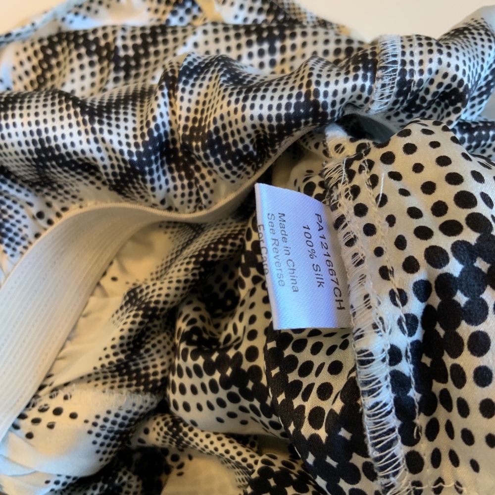 Parker Harrison 100% Silk Chiffon Abstract Chevro… - image 3